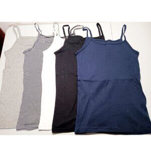 NWOT, 5 camisoles SET/bundle, basic colors, PTP 12.5" -18"